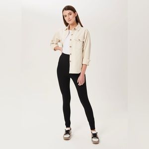 Hobbs London Black Aly Waist Sculpting Leggings Women's Size US 2 UK 6 NWT